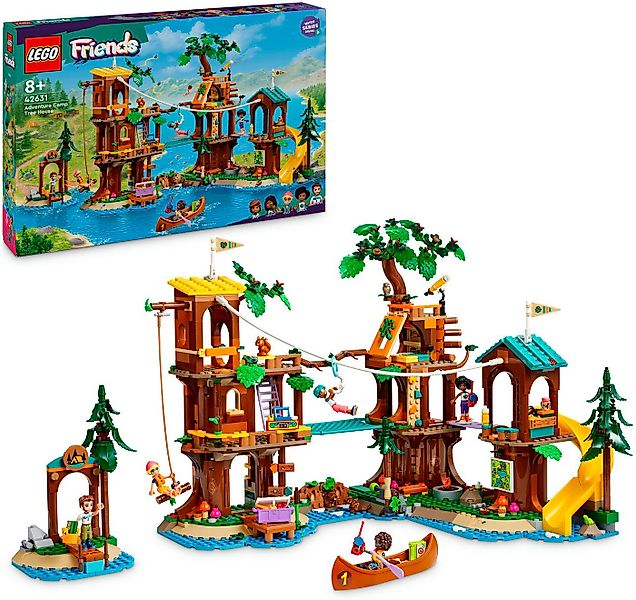LEGO® Baumhaus im Abenteuercamp (42631), LEGO Friends Konstruktionsspielste günstig online kaufen