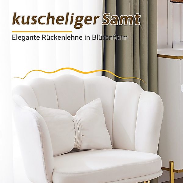 Merax Polsterstuhl mit Schleife Zierkissen (2 günstig online kaufen