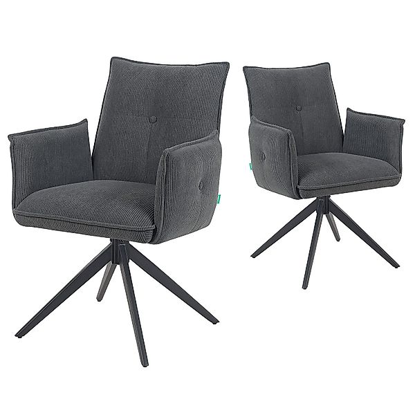 DUBI Möbel Polsterstuhl Mika-Nina 2er-Set, Federkern, günstig online kaufen