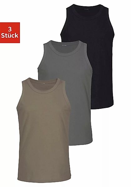 H.I.S Tanktop "Unterhemd für Herren", (Packung, 3 tlg.), mit Rundhals aus B günstig online kaufen