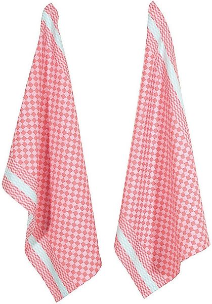 PAD Geschirrtuch PIT RELOADED, (Set, 2-tlg), 100% Baumwolle, 50x70 cm, Karo günstig online kaufen