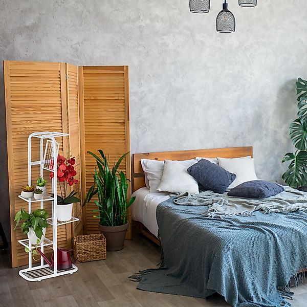 relaxdays Blumenständer Metall Blumentreppe 6 Etagen, günstig online kaufen