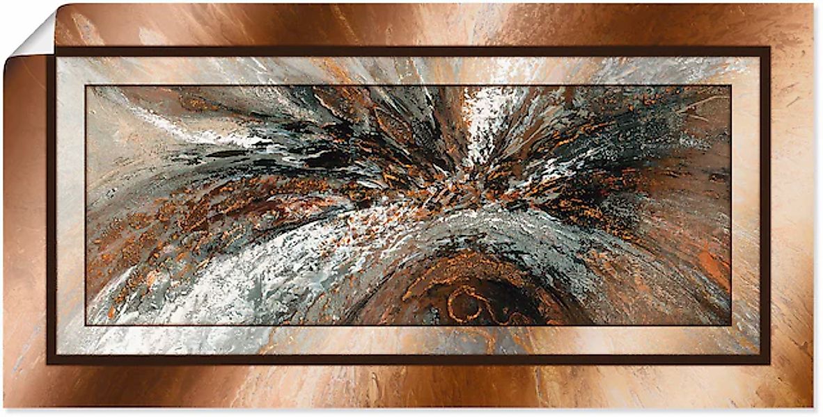 Artland Wandbild »Gold Abstrakt 1« Gegenstandslos 1 Stk. tlg. als Alubild, günstig online kaufen