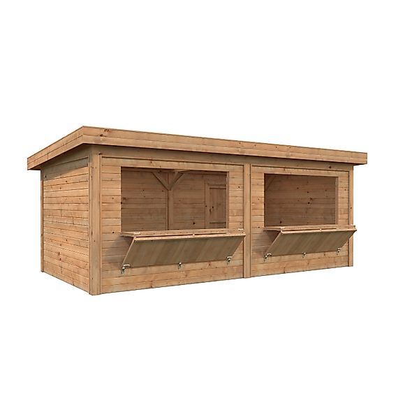 Palmako Marktstand Lenna Set 311 Braun Tauchgrundiert 588 cm x 300 cm FSC® günstig online kaufen