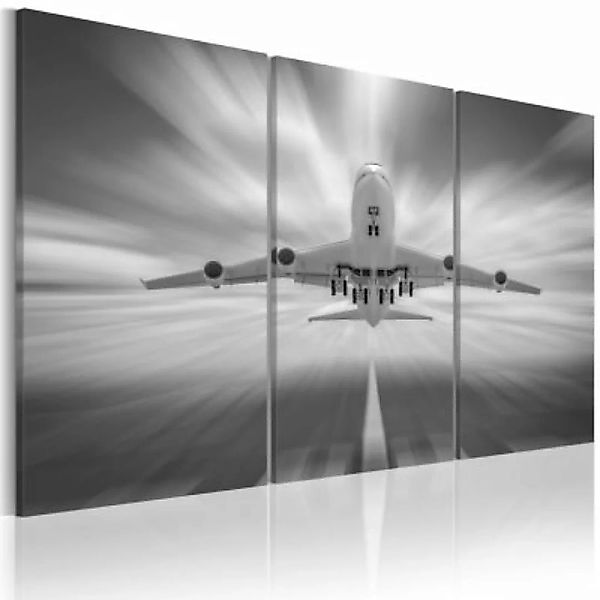 artgeist Wandbild In Richtung der Wolken - Triptychon schwarz/weiß Gr. 60 x günstig online kaufen