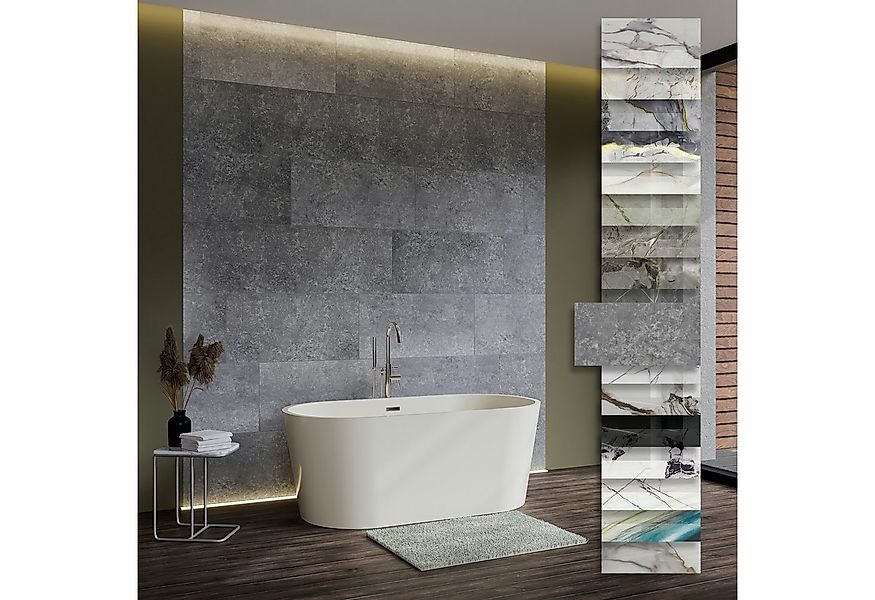 Hexim Wandpaneel, (Marmoroptik 9 Stück 78x39cm SPC Kunststoff Innen & Außen günstig online kaufen