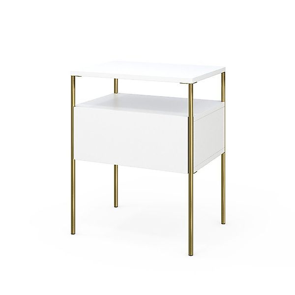 Vicco Nachtschrank Mira, Weiß/Gold, 40 x günstig online kaufen