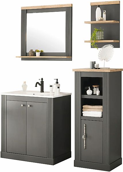 Home affaire Badmöbel-Set "WESTMINSTER, Bad im Landhausstil, 2-teiliges Bad günstig online kaufen