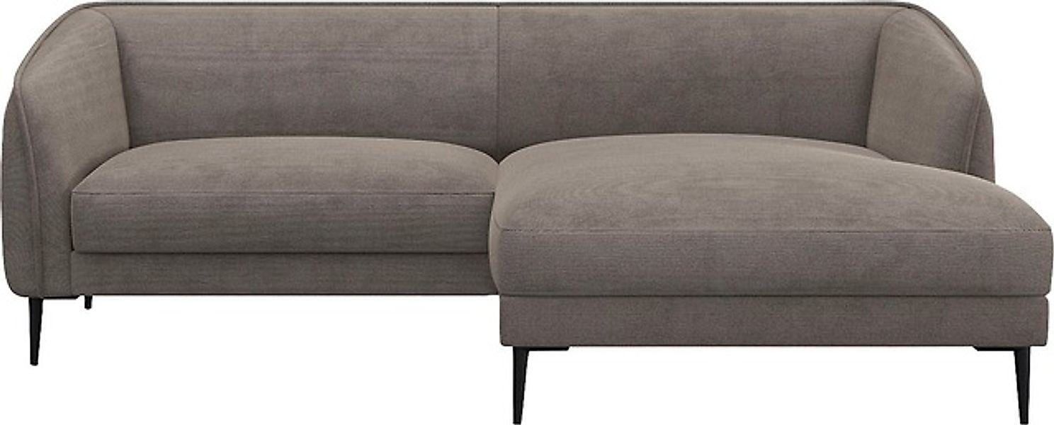 FLEXLUX Ecksofa »Belle Designsofa, bequem durch Kaltschaum im Sitz«, Skandi günstig online kaufen