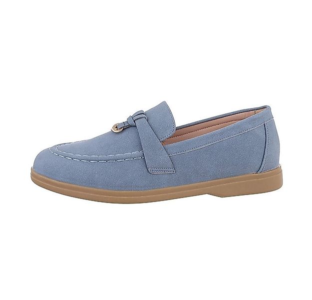 Ital-Design Damen Mokassins Freizeit Slipper (85744017) Blockabsatz Mokassi günstig online kaufen