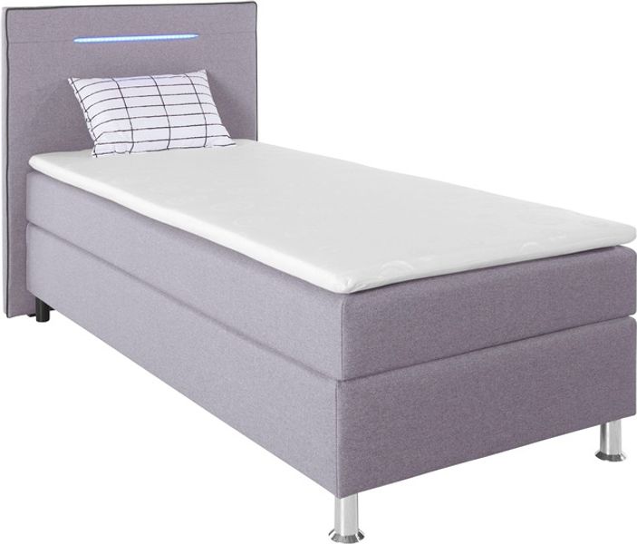 COLLECTION AB Boxspringbett "London, inklusive Topper und Kissen, mit LED-B günstig online kaufen
