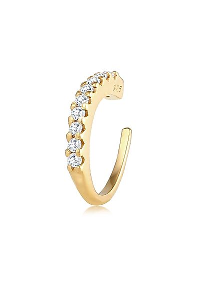Elli Single-Ohrhaken Earcuff Zirkona Kristalle Trend günstig online kaufen