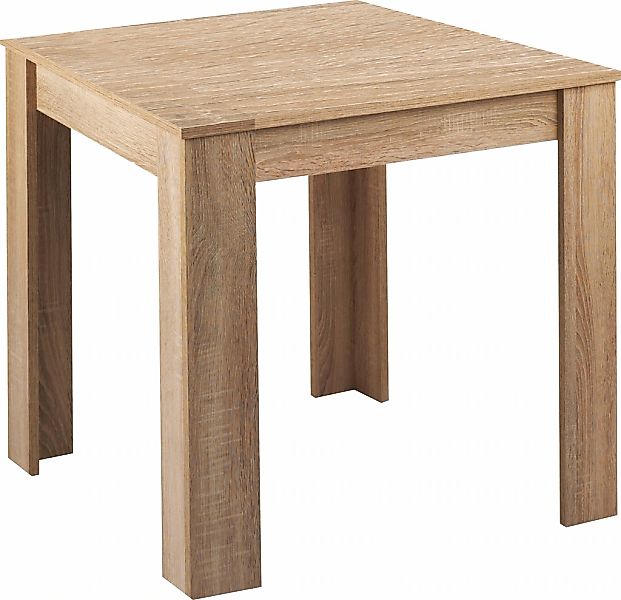 byLIVING Esstisch NEPAL (80 x 80 cm, in Eiche-Optik, Beton-Optik oder Weiß) günstig online kaufen