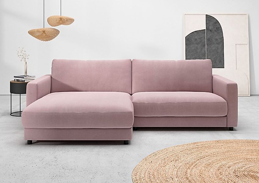 Home affaire Ecksofa »Ecksofa Jiro, L-Form, große Sitztiefe, Breite 265 cm« günstig online kaufen