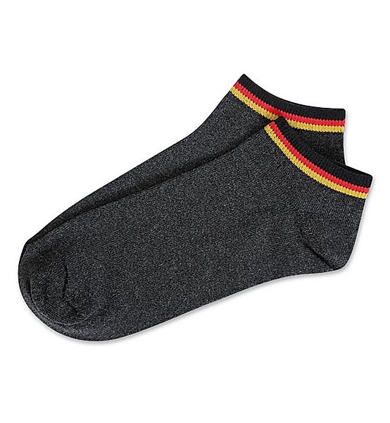 Fries Sneakersocken Deutschland Fußball Socken Sneaker WM EM Schwarz Weiß G günstig online kaufen