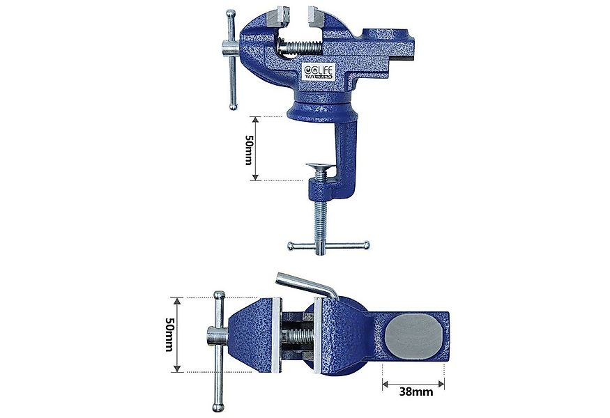 CCLIFE Schraubstock Schraubstock Drehbar 50/70mm Werkbankschraubstock Paral günstig online kaufen