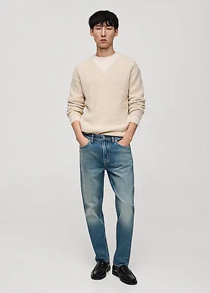 Tapered-Fit-Jeans Ben im Used-Look günstig online kaufen