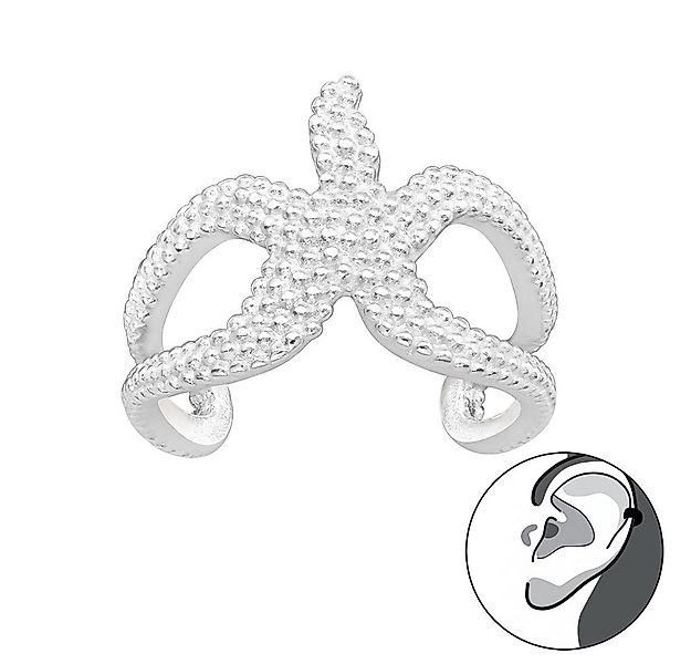 Order & Smile Schmuck Ohrklemme Ohrklemme „Seestern“: Ear Cuff Ohrring Silb günstig online kaufen