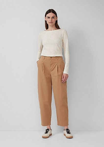 s.Oliver Chinos Hose Baumwollstretch-Hose mit Barrel Leg günstig online kaufen