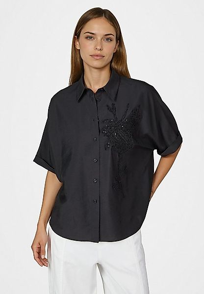 MARC AUREL Kurzarmbluse mit Stickerei günstig online kaufen