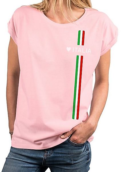 MAKAYA Print-Shirt Damen Italienische Mode Italia günstig online kaufen