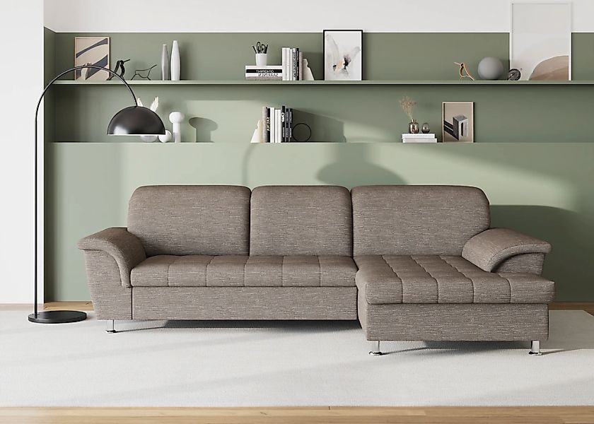 DOMO collection Ecksofa "Franzi Steppung im Sitzbereich B7T/H: 278/162/80 c günstig online kaufen