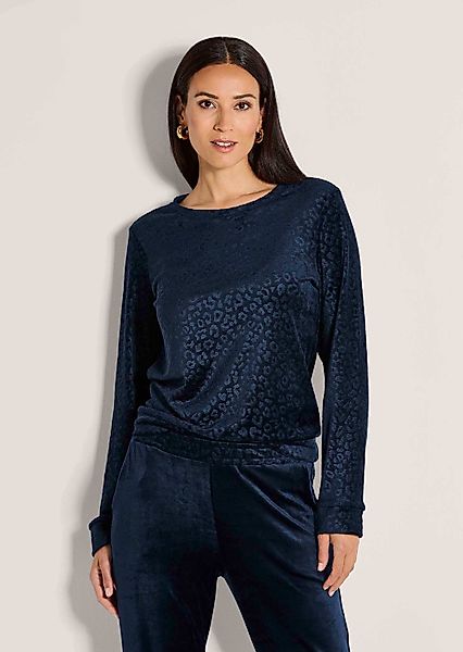 MADELEINE Langarmshirt Langarm Animal-Print Pullover Rundhalsshirt günstig online kaufen