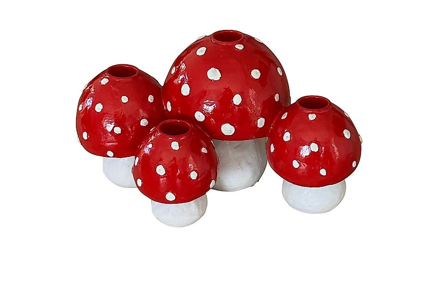 Online-Fuchs Kerzenhalter für Stabkerzen, Kerzenständer Fliegenpilz - Deko günstig online kaufen