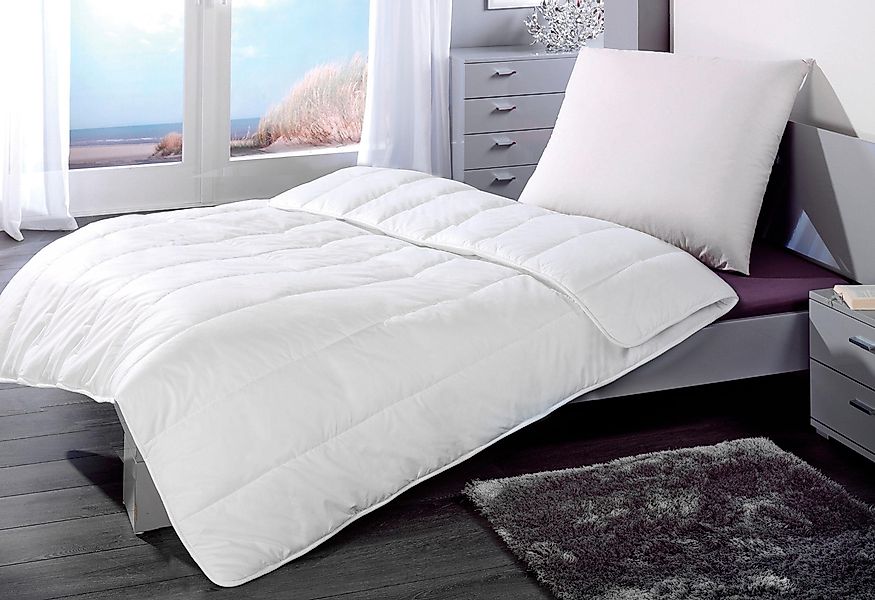 KBT Bettwaren Microfaserbettdecke + Kopfkissen Sleep günstig online kaufen