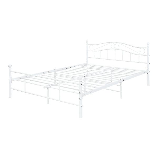 en.casa Metallbett, »Florenz« 160x200cm Weiß + günstig online kaufen