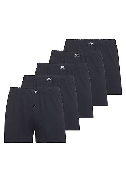 CECEBA Boxershorts CECEBA Herren Boxershort blau uni 5er Pack (5-St) günstig online kaufen
