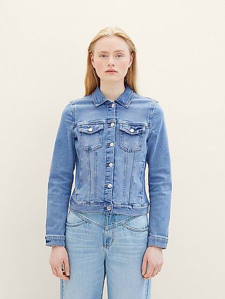 TOM TAILOR Denim Jeansjacke Jacken Jeansjacke mit Bio-Baumwolle günstig online kaufen