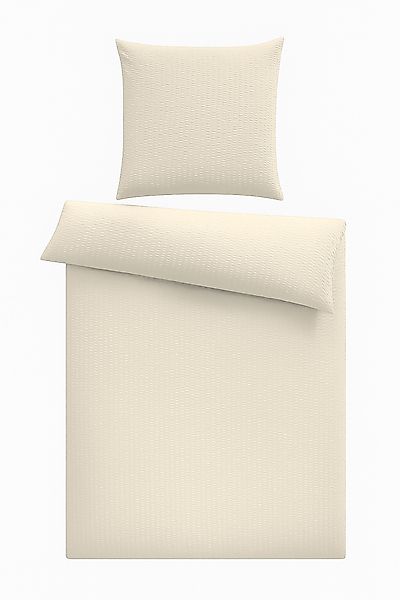 One Home Bettwäsche Seersucker Uni, Seersucker, günstig online kaufen