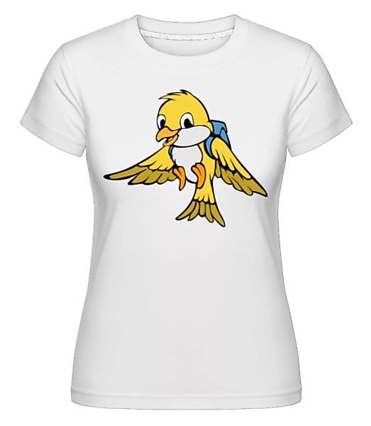 Süßer Vogel Mit Rucksack · Shirtinator Frauen T-Shirt günstig online kaufen