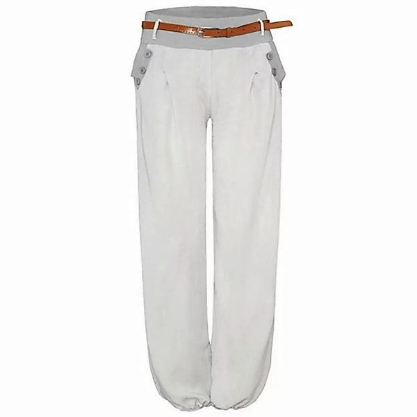 AFAZ New Trading UG Loungehose Damenhose aus Baumwolle und Leinen mit hoher günstig online kaufen