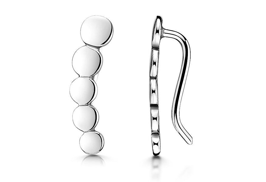 Materia Paar Ohrstecker Damen Ohrringe Ohrklemme Kreise SO-413, 925 Sterlin günstig online kaufen