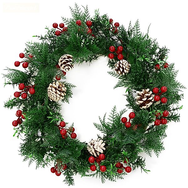 Kunstkranz Weihnachtskranz Yuletide, Stimmungsvolles, winterliches Design, günstig online kaufen