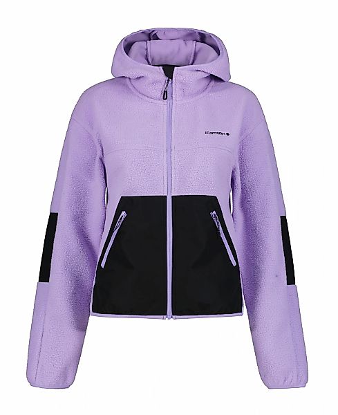 Icepeak Fleecejacke "LAVENDER", mit Kapuze, mit Logoprägung auf der Brust günstig online kaufen