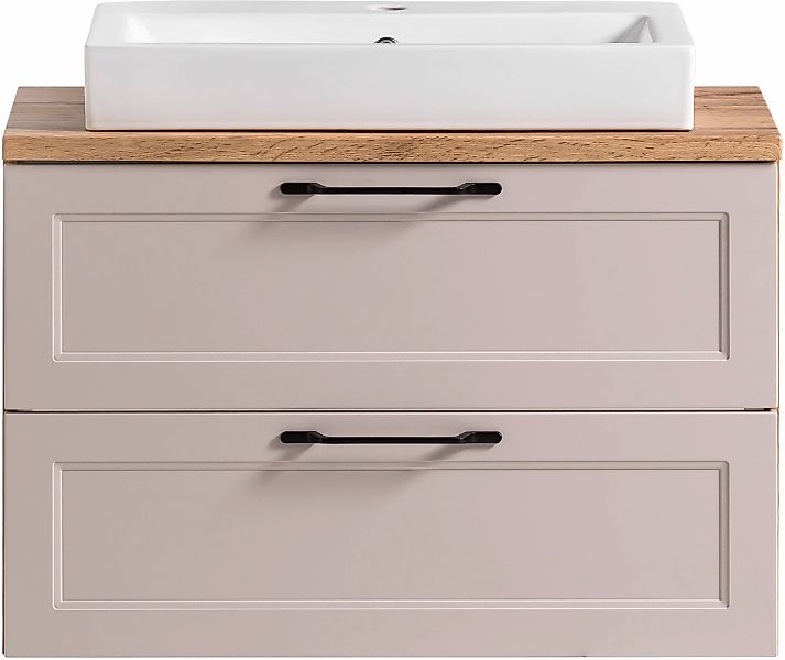 welltime Waschtisch "Lana", Badmöbel inkl. Waschbecken, 80 cm breit günstig online kaufen