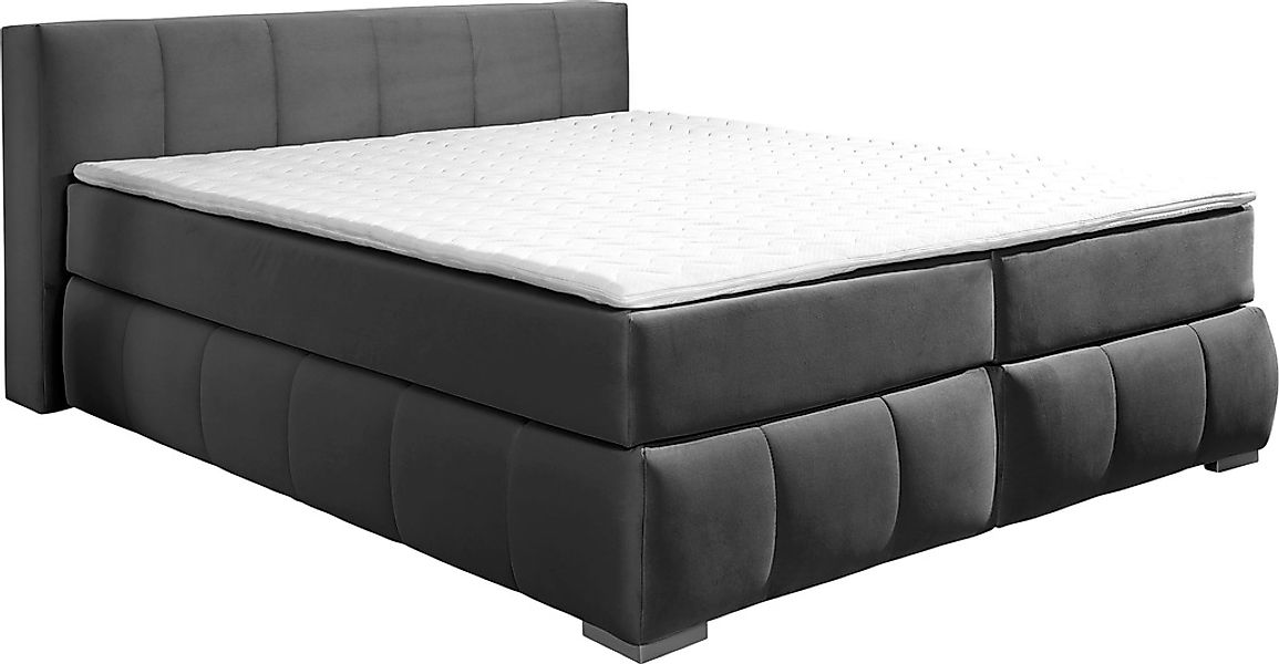 Home affaire Boxspringbett "Chelles" inkl. Topper, in XXL- Überlänge 220 cm günstig online kaufen