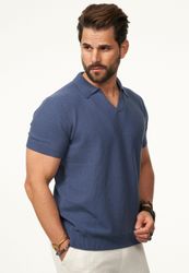SOULSTAR Poloshirt mit offenem Kragen Herren günstig online kaufen