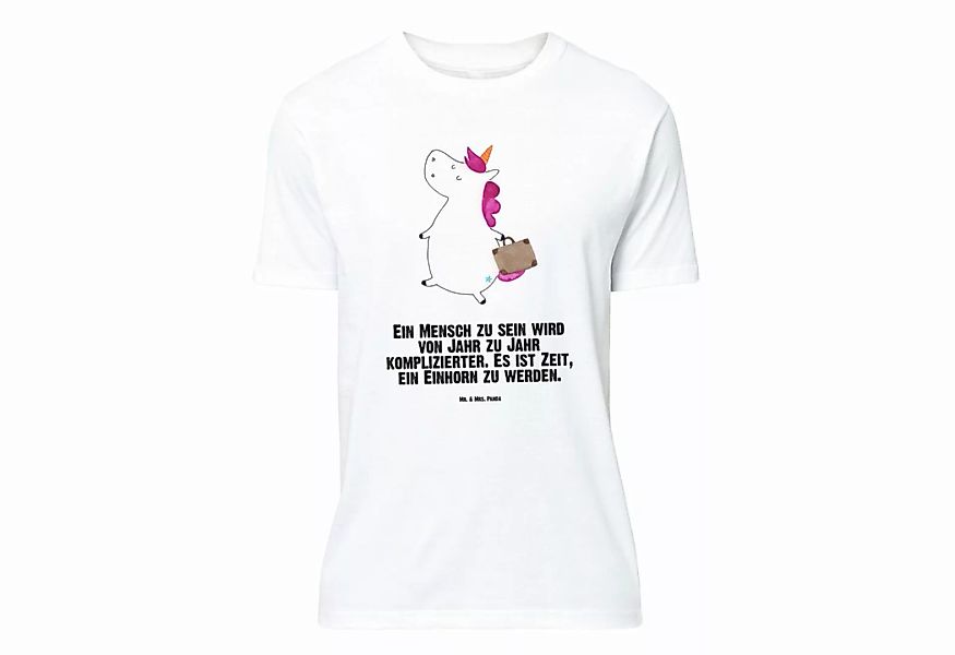 Mr. & Mrs. Panda T-Shirt Einhorn Koffer - Weiß - Geschenk, Gepäck, albern, günstig online kaufen