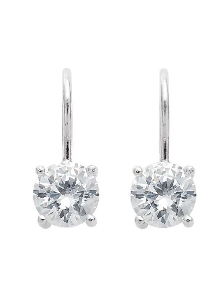 Adelia´s Paar Ohrhänger "925 Silber Ohrringe Ohrhänger Ø 8,5 mm", mit Zirko günstig online kaufen