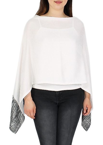 dy_mode Blusenponcho Damen Sommerponcho Weicher Überwurf günstig online kaufen