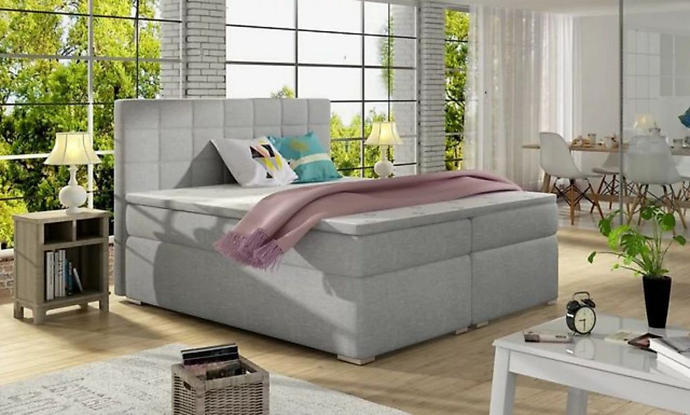JVmoebel Bett, Design Doppel Modern Bett Schlafzimmer 180 x 200 cm Stoff günstig online kaufen
