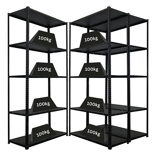 PROREGAL Mega Deal 3x Schraubregal Haldor HxBxT 180x90x40cm Fachlast 100 kg günstig online kaufen