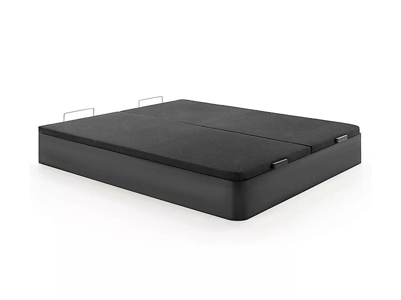 Bettgestell mit Bettkasten - 180 x 190 cm - Schwarz matt - HESTIA von YSMÉE günstig online kaufen