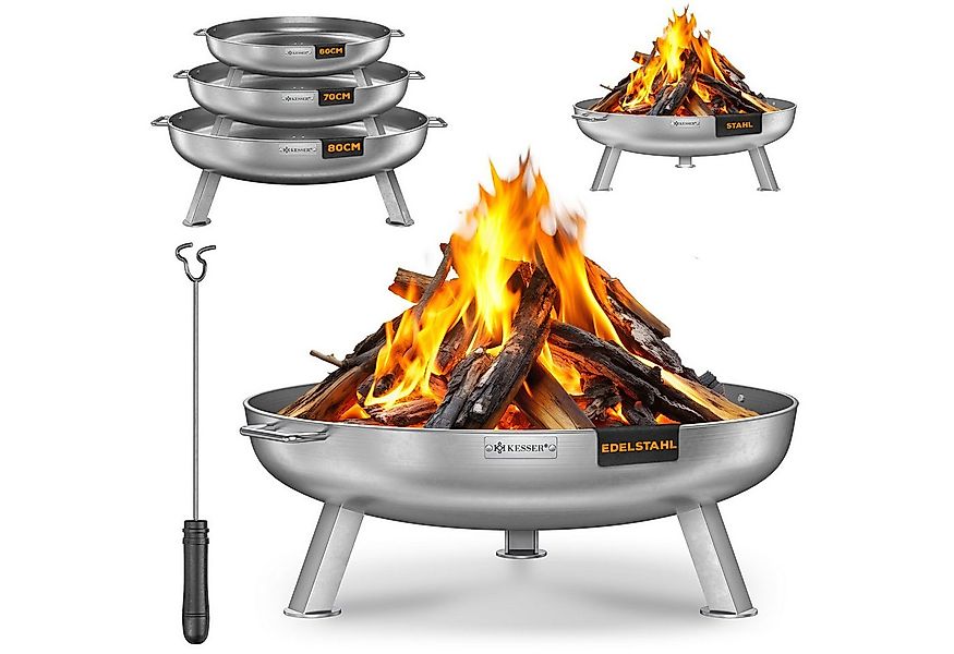 KESSER Feuerschale Feuertonne mit 2,5mm Stahldicke Feuerstelle, (Feuerkorb günstig online kaufen