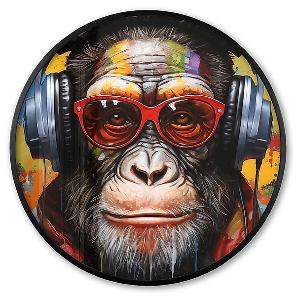 MuchoWow Poster Rund - Schimpanse - günstig online kaufen