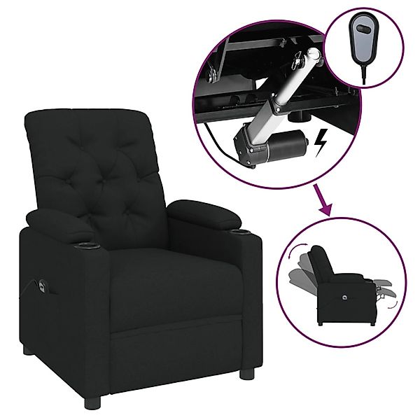 vidaXL Relaxsessel Elektrisch Schwarz Stoff 3098841 günstig online kaufen